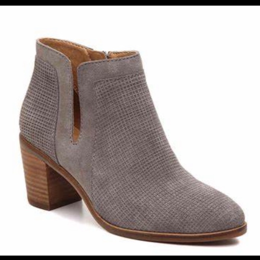 Lucky Brand Pionic Bootie in Grey Suede